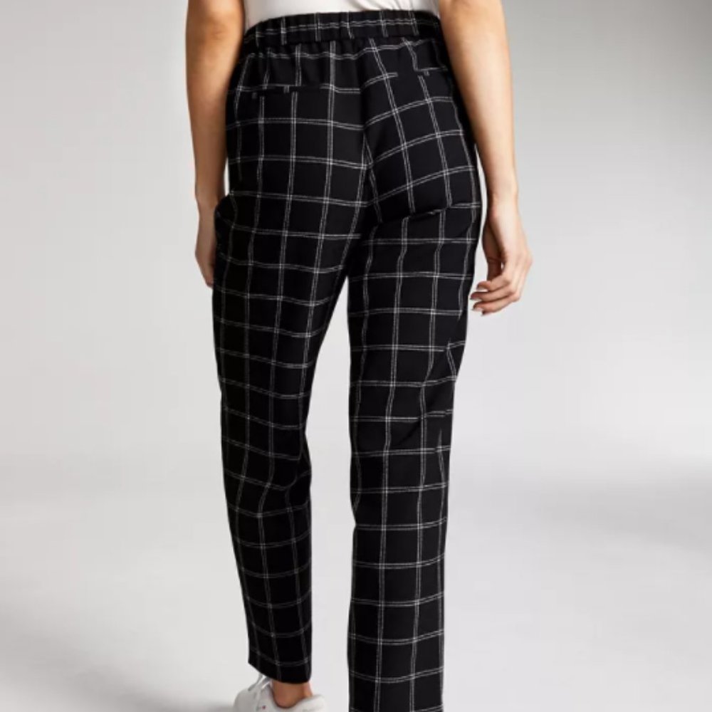 Bar III Windowpane Pull-On Pants - Picture 2 of 2